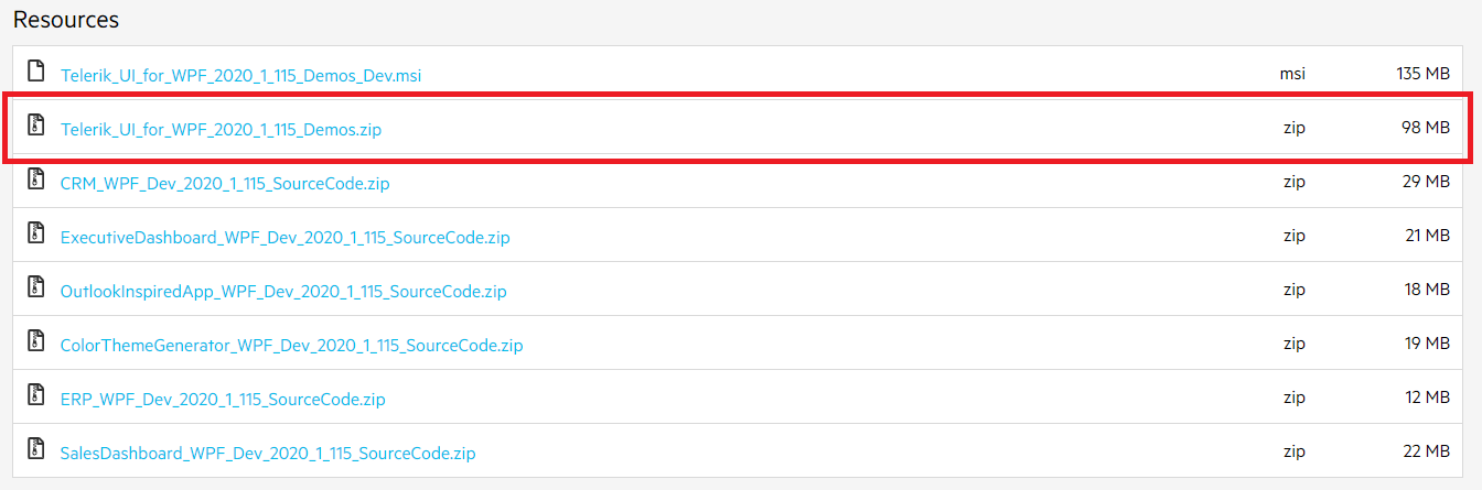 WPF Progress Site Telerik UI for WPF Demos Archive