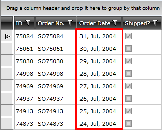 Custom Formatting of the Data Column in RadGridView - Telerik's WPF DataGrid