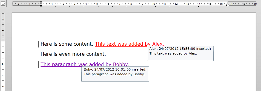 Rad Rich Text Box Features Track Changes 2