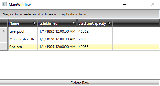 The sample test application