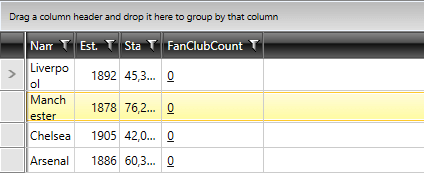 Telerik WPF DataGrid-text properties-column