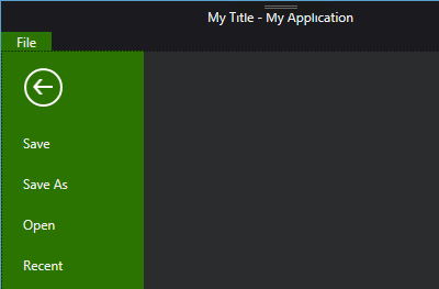 WPF RadRibbonView BackstagePosition property set to Office2010