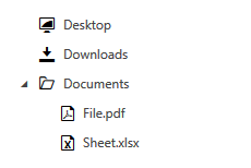 RadTreeView with glyphs as item icons