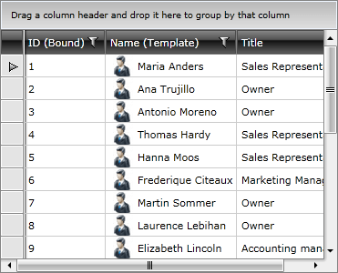 Telerik WPF DataGrid Bound Unbound Columns 3