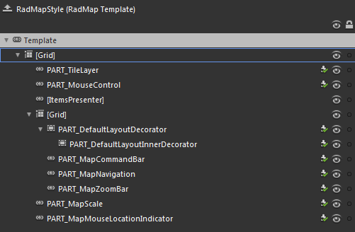WPF RadMap Template Structure