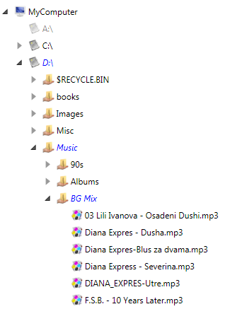 WPF RadTreeView Like Windows Explorer