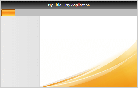 WPF RadRibbonView RadRibbonBackstage default appearance