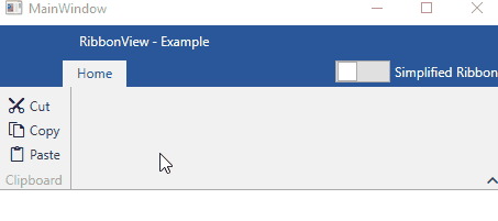 Changing RadRibbonView layout in the Office2016 theme