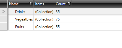 WPF RadTreeListView RadTreeListView bound to collection of WarehouseItems