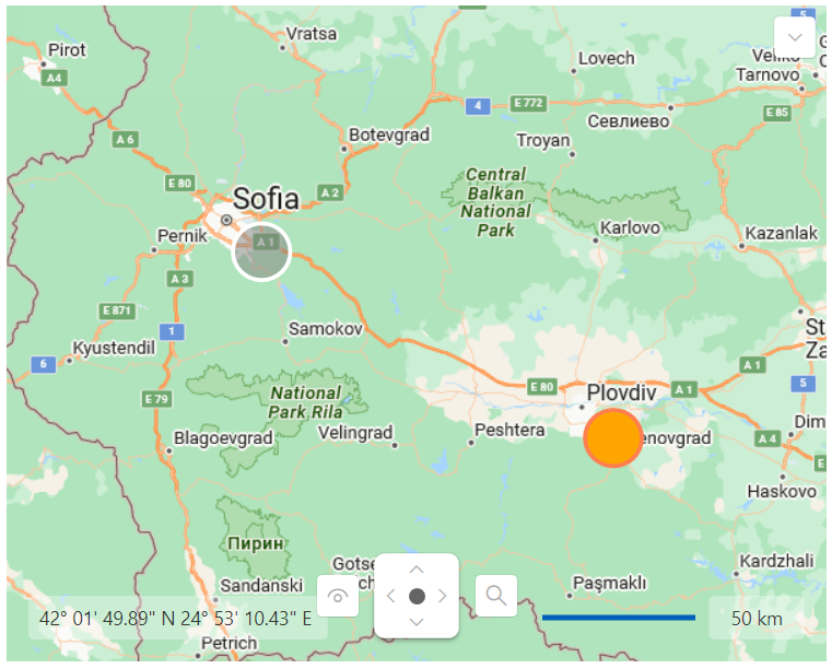 WPF RadMap InformationLayer with ShapeFill and HighlightFill
