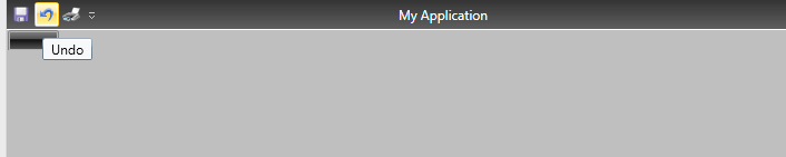WPF RadRibbonView QuickAccessToolBar Hovered Button