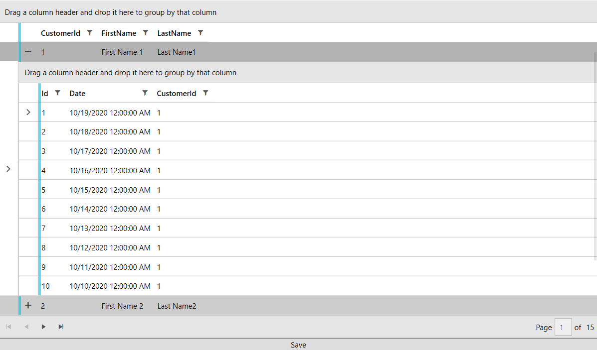 RadGridView and RadDataPager in the Fluent theme