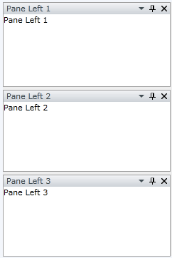 Setting the container's Orientation to Vertical
