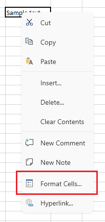 WPF RadSpreadsheet Text Orientation context menu