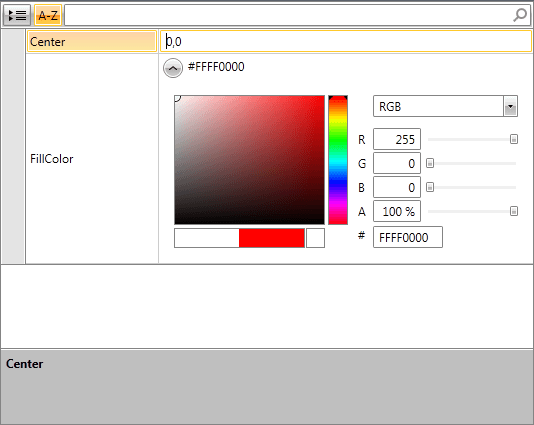 RadPropertyGrid with PropertySetMode set to Intersection