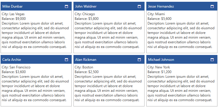 RadTileViewItems with customized position