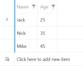 RadGridView's new row positioned on the bottom