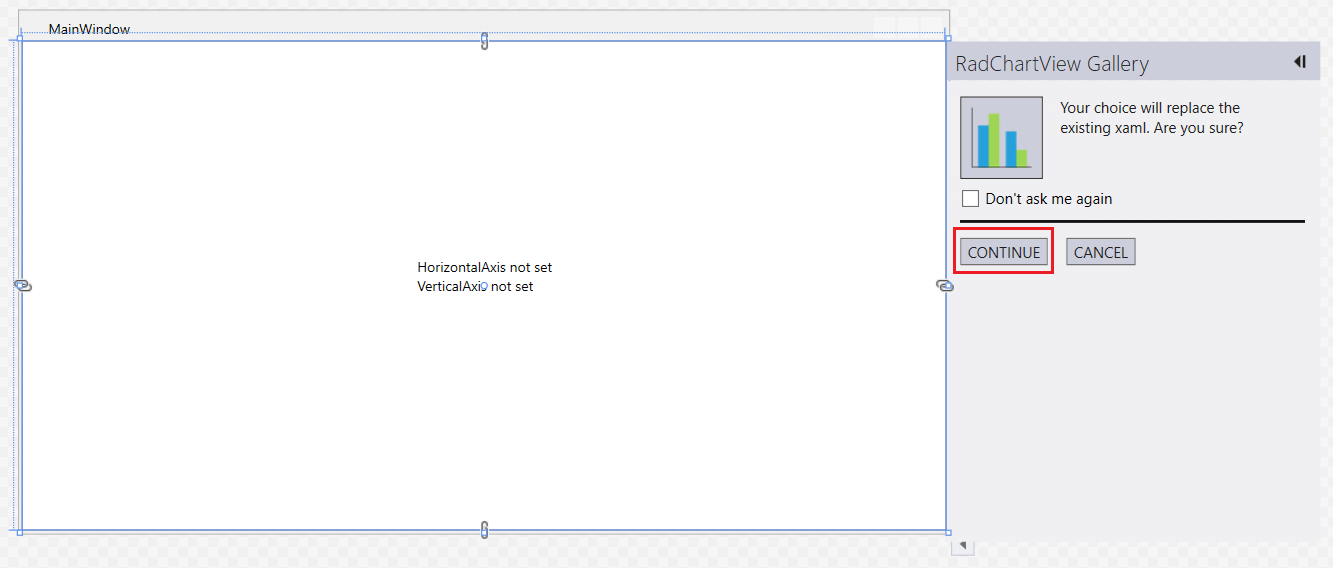 WPF RadChartView Design Time RadChartView Gallery Continue