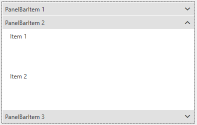 RadPanelBar Getting Started