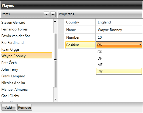 Rad Property Grid Collection Editor