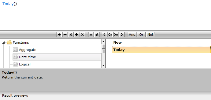 WPF RadExpressionEditor Initial Layout