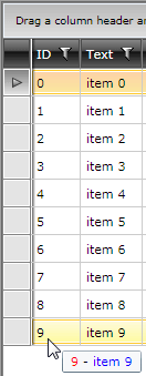 Telerik WPF DataGrid row tooltip