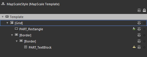 WPF RadMap MapScale Template Structure