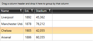 Telerik WPF DataGrid Lightweight Templates Current Cell Border