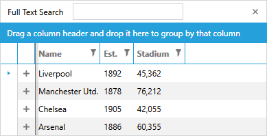 Telerik WPF DataGrid-windows8