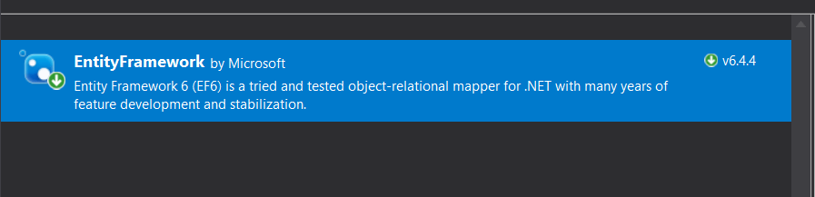 EntityFramework NuGet