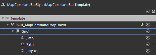 WPF RadMap MapCommandBar Template Structure