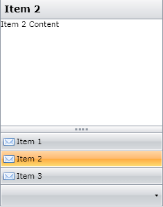 WPF RadOutlookBar with Icons for the Items