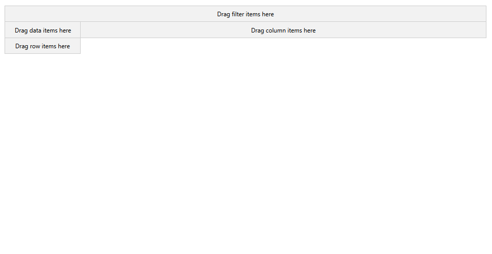 Inline Pivot Field List