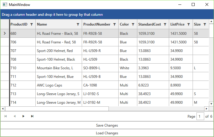 The resulting layout in the Office2016 theme