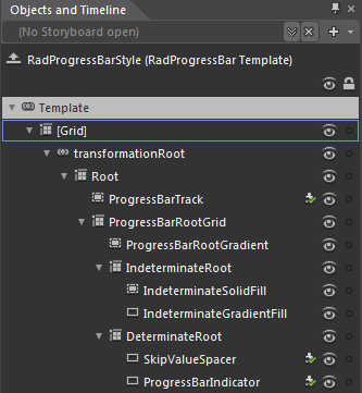 Rad Progress Bar Template Structure