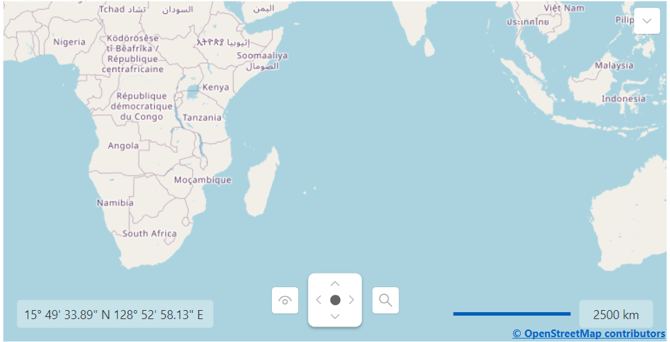 RadMap with displayed copyright attribution label