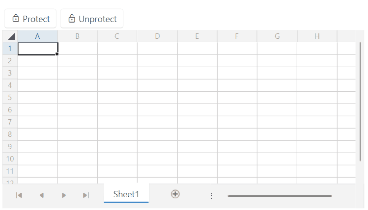RadSpreadsheet with protected/unprotected worksheet