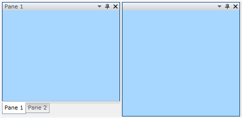 WPF RadDocking Themed RadPaneGroup