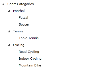 WPF RadTreeView Sample Structure