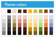 WPF RadColorPicker Solstice Palette