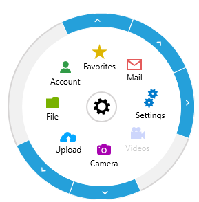 RadRadialMenu with Windows8 theme