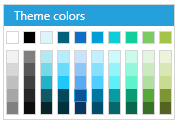 WPF RadColorPicker Flow Palette