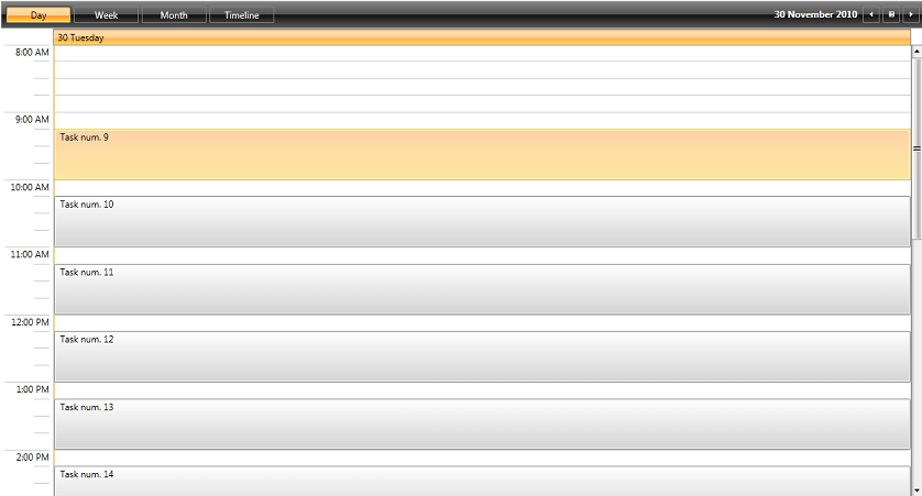 RadScheduleView with custom appointments