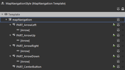 WPF RadMap MapNavigation Template Structure