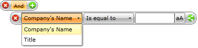 WPF RadDataFilter RadDataFilter displaying all the members to filter on.