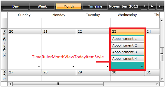 radscheduleview timeruler 13