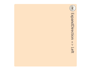 WPF RadExpander ExpandDirection set to Left