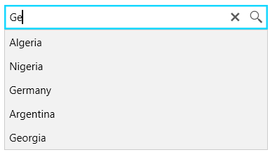 WPF RadAutoSuggestBox Filtered results in the drop down