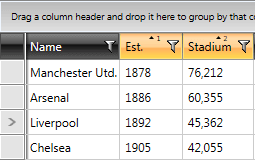 Telerik WPF DataGrid MultiColumnSorting 2