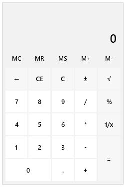 A picture showing WPF RadCalculator